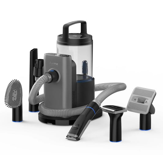FURME Professional Plus Pet Grooming Vacuum Kit, 5 Tools, 2L Canister