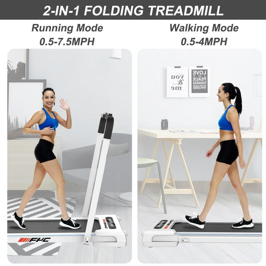 Dcenta 2 In 1 Under Desk Treadmill, 2.5 HP, Folding - FYC