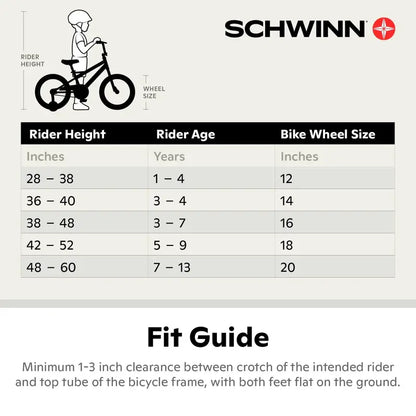 Schwinn Koen & Elm 16-Inch Kids BMX Bike With Training Wheels