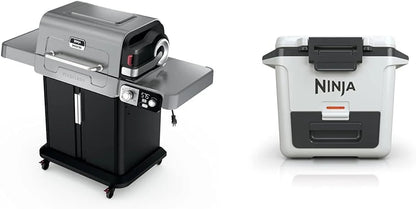 5-in-1 Electric and Propane 3-Burner Outdoor Grill and Smoker, Stainless Steel