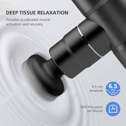 Comfier Mini Deep Tissue Massage Gun With 4 Heads And USB Charging