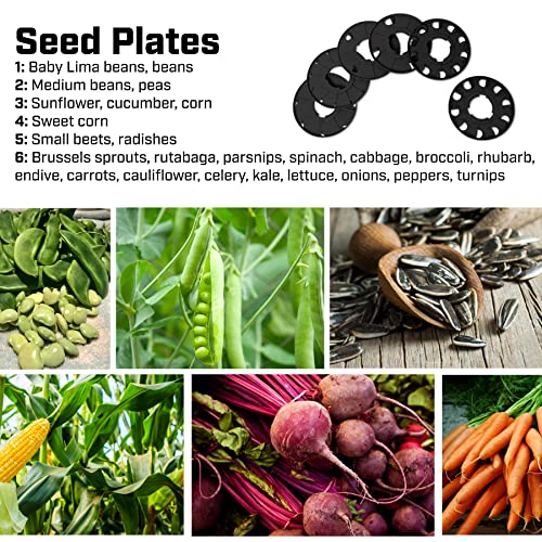 Chapin Garden Push Seeder With 6 Seed Plates For Up To 20 Seed Varieties