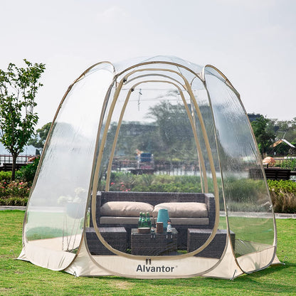 Alvantor Bubble Tent Pop Up Gazebo, 8-10 Person, 3.63.62.4H (m)