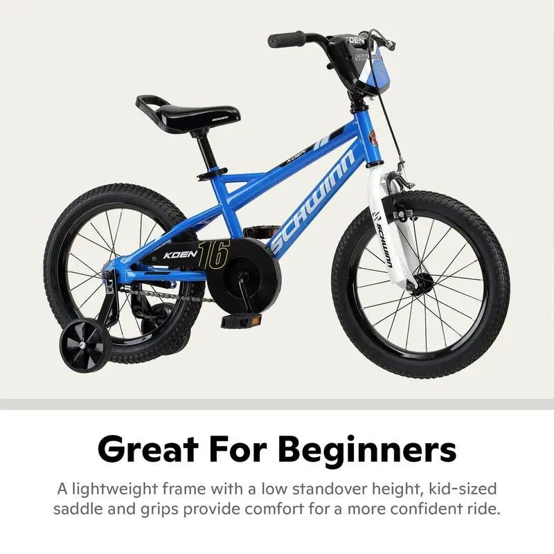 Schwinn Koen & Elm 16-Inch Kids BMX Bike With Training Wheels