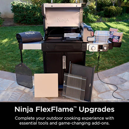 5-in-1 Electric and Propane 3-Burner Outdoor Grill and Smoker, Stainless Steel